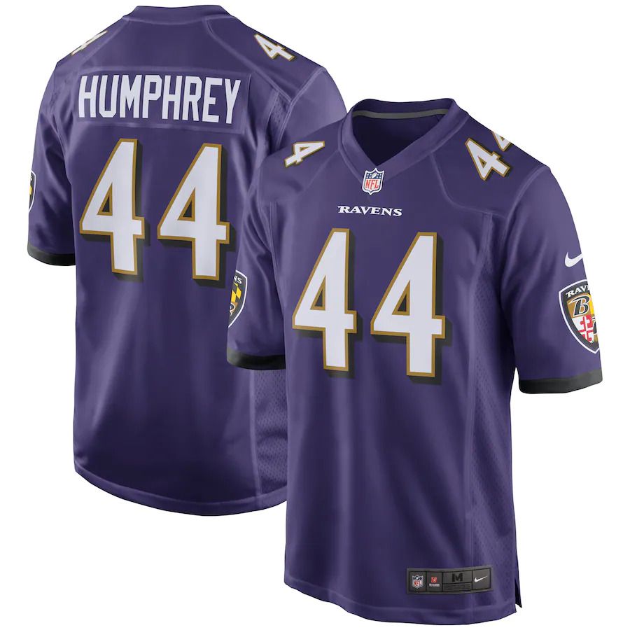 Men Baltimore Ravens 44 Marlon Humphrey Nike Purple Player Game NFL Jersey